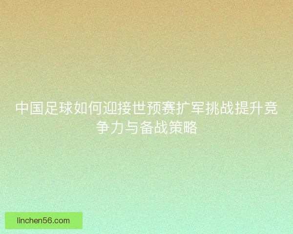中国足球如何迎接世预赛扩军挑战提升竞争力与备战策略